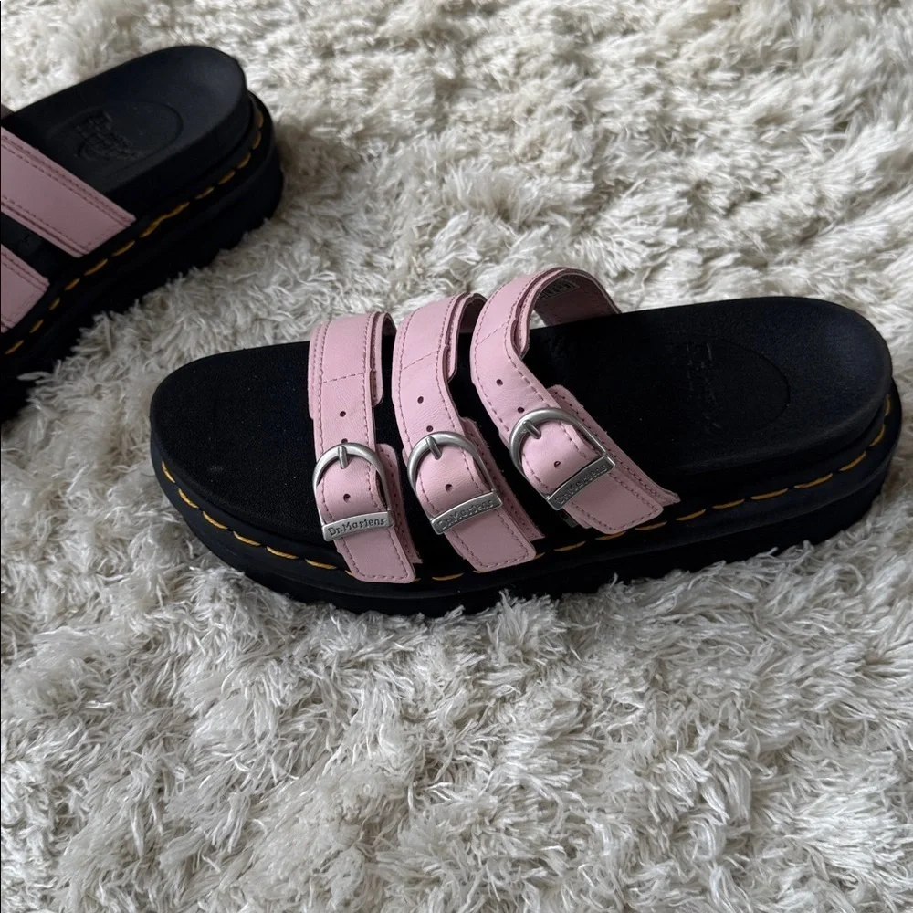 Doc Martens Pink Triple Strap Sandals size 6 -New - Picture 3 of 9
